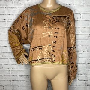 Visual Professional art to wear hand painted top jacket